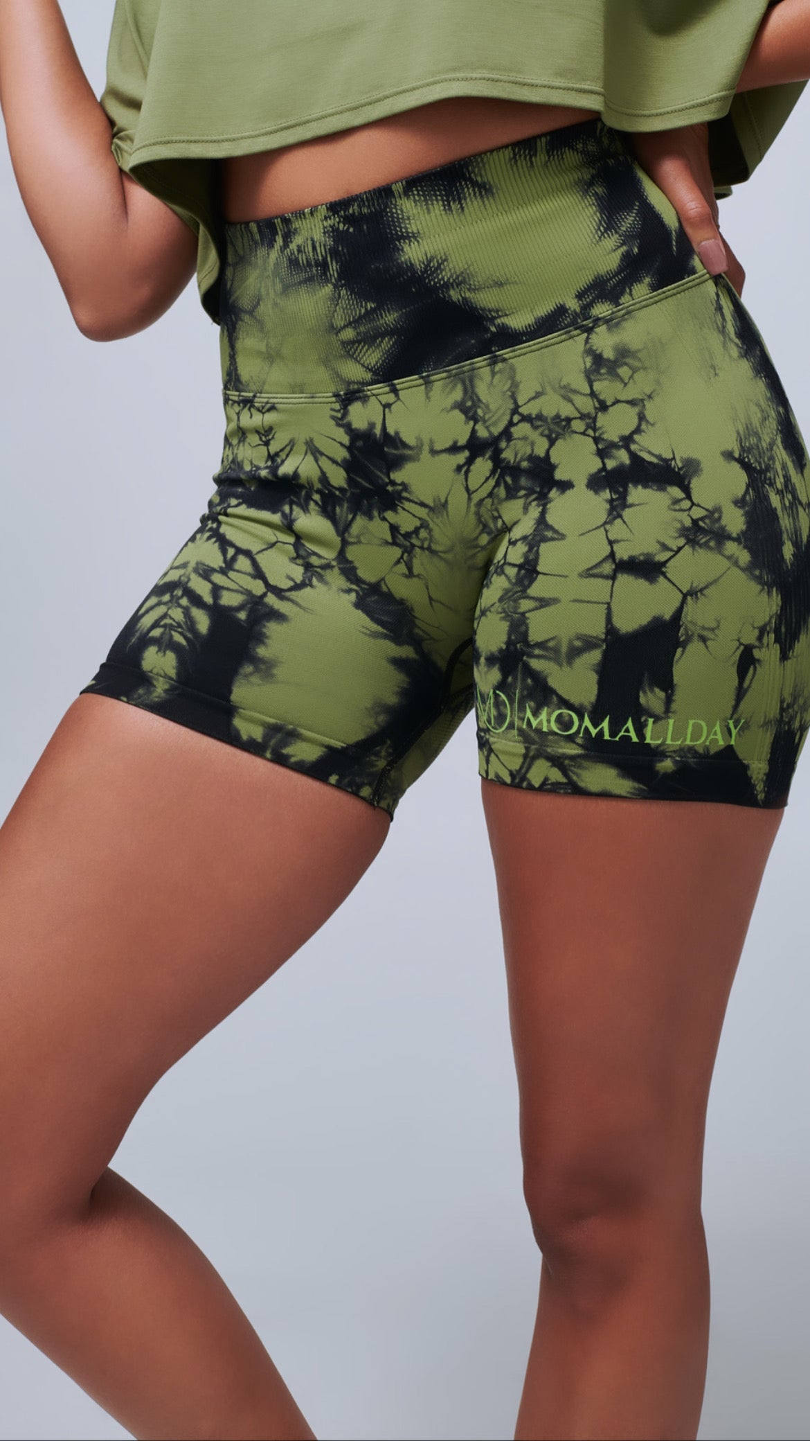 MAD Tye Dye Vulnerable Shorts (Sage)