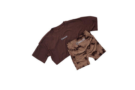 MAD Tye Dye Vulnerable  Shorts (Chocolate)I